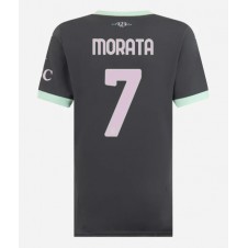 AC Milan Alvaro Morata #7 Tredjedrakt Kvinner 2024-25 Kortermet